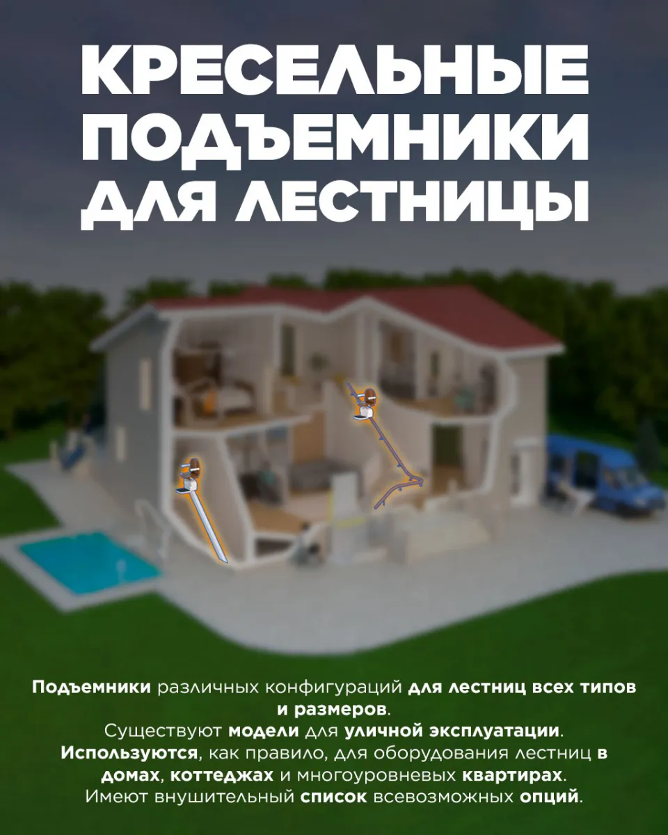 Подъемник-кресло для частного дома